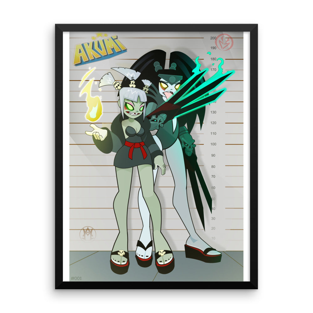 Framed Zombie Sister Poster #001